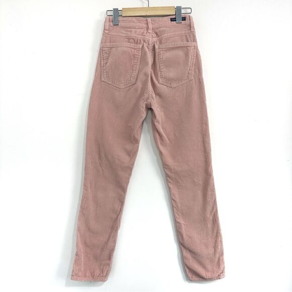 Citizens Of Humanity High Rise Corduroy Slim Ankle Jeans in Pink Mist Sz 25 - Picture 5 of 15